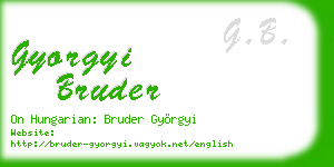 gyorgyi bruder business card